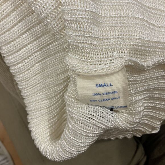 CALLE DEL MAR Short Sleeve Ribbed Cardigan Size S - Picture 6 of 6